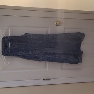 NWOT Banana Republic Blue Medallion Print Sundress, Size 4